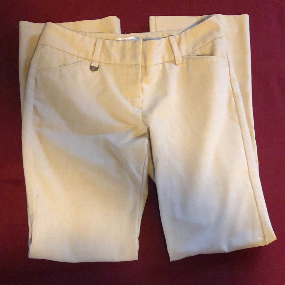 Linen-pattern dress pants
